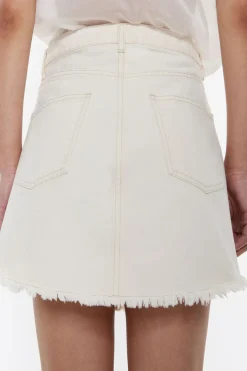 Hot BIMBA Y LOLA Falda Mini Denim Cruda