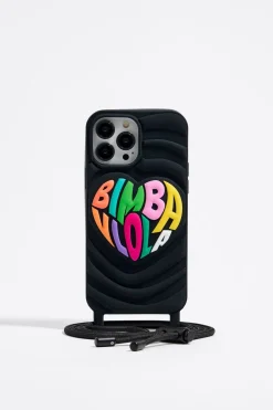 Outlet BIMBA Y LOLA Funda Iphone 13 Pro Max Silicona Negra