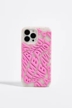Sale BIMBA Y LOLA Funda Iphone 13 Pro Max Silicona Logo Rosa