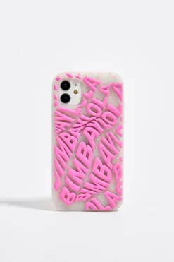Shop BIMBA Y LOLA Funda Iphone 11 Silicona Logo Rosa