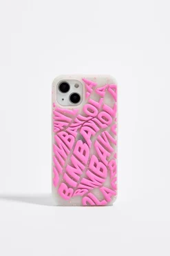 Hot BIMBA Y LOLA Funda Iphone 13 Silicona Logo Rosa