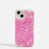 Store BIMBA Y LOLA Funda Iphone 14 Silicona Logo Rosa