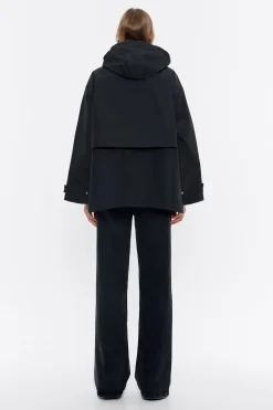 Hot BIMBA Y LOLA Gabardina Linea A Corta Negra