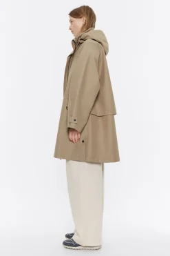 Cheap BIMBA Y LOLA Gabardina Linea A Midi Caqui