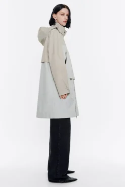 Best Sale BIMBA Y LOLA Gabardina Recta Bicolor