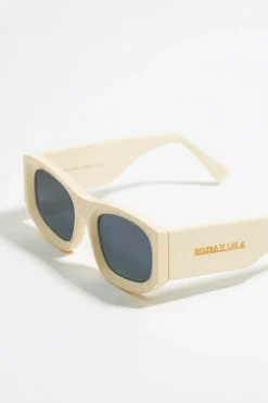 Cheap BIMBA Y LOLA Gafas De Sol Rectangulares Crema
