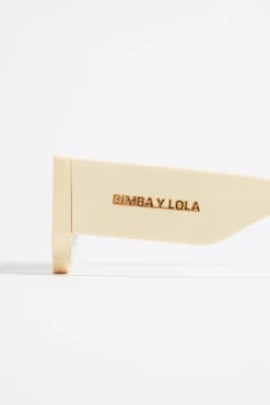 Cheap BIMBA Y LOLA Gafas De Sol Rectangulares Crema
