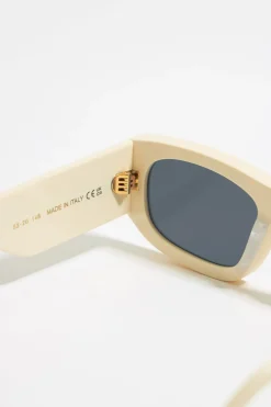 Cheap BIMBA Y LOLA Gafas De Sol Rectangulares Crema