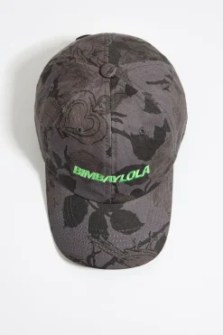 Store BIMBA Y LOLA Gorra Algodon Print Canary Gris