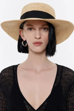 Cheap BIMBA Y LOLA Gorro Canotier Rafia Natural