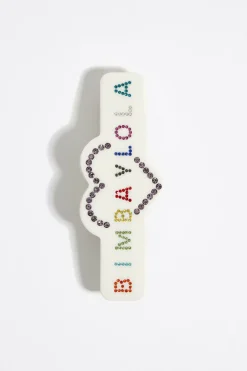 Best BIMBA Y LOLA Horquilla Resina Logo Marfil