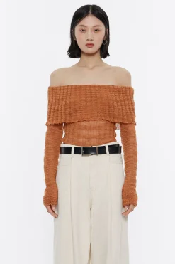 Discount BIMBA Y LOLA Jersey Hombros Descubiertos Punto Calabaza