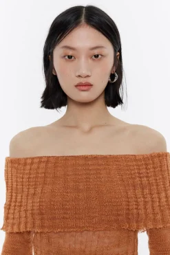 Discount BIMBA Y LOLA Jersey Hombros Descubiertos Punto Calabaza