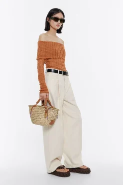 Discount BIMBA Y LOLA Jersey Hombros Descubiertos Punto Calabaza