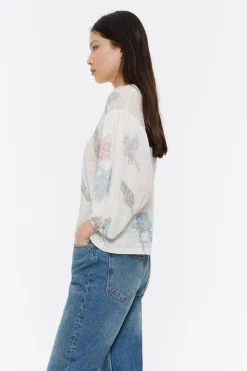 Sale BIMBA Y LOLA Jersey Manga Abullonada Birds Marfil