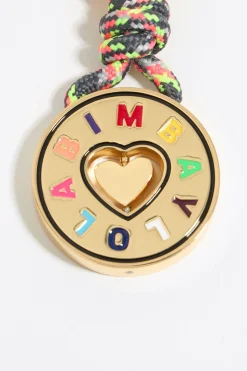 Best BIMBA Y LOLA Llavero Circular Corazon Dorado