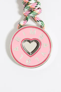 Discount BIMBA Y LOLA Llavero Circular Corazon Rosa