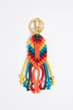 Fashion BIMBA Y LOLA Llavero Trenzado Naranja