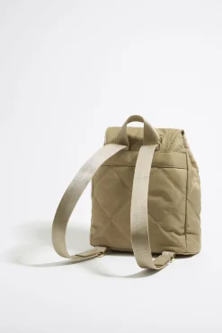 Cheap BIMBA Y LOLA Mochila Mediana Nylon Acolchada Caqui Claro