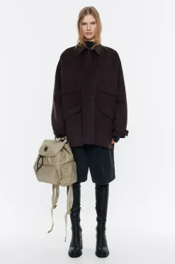 Sale BIMBA Y LOLA Mochila Mediana Nylon Caqui Claro