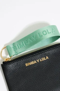 Best Sale BIMBA Y LOLA Monedero Curvo Piel Negro