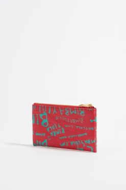 Hot BIMBA Y LOLA Monedero Grabado Cocodrilo Rojo