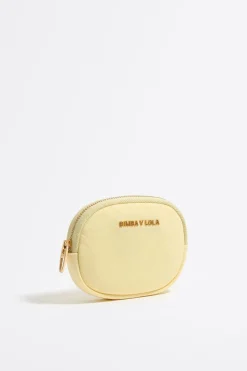 Shop BIMBA Y LOLA Monedero Ovalado Nylon Amarillo Claro