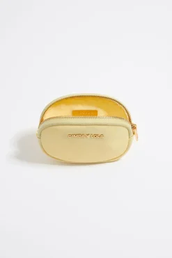 Shop BIMBA Y LOLA Monedero Ovalado Nylon Amarillo Claro