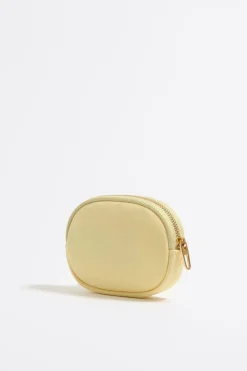 Shop BIMBA Y LOLA Monedero Ovalado Nylon Amarillo Claro