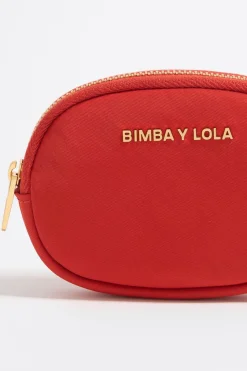 Online BIMBA Y LOLA Monedero Ovalado Nylon Coral