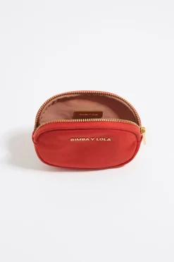 Online BIMBA Y LOLA Monedero Ovalado Nylon Coral
