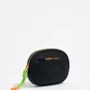 New BIMBA Y LOLA Monedero Ovalado Nylon Negro