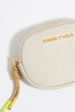 Cheap BIMBA Y LOLA Monedero Ovalado Nylon Piedra