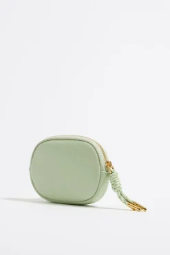 Hot BIMBA Y LOLA Monedero Ovalado Piel Verde Pastel