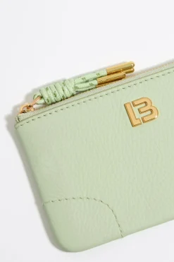 Outlet BIMBA Y LOLA Monedero Piel Verde Pastel