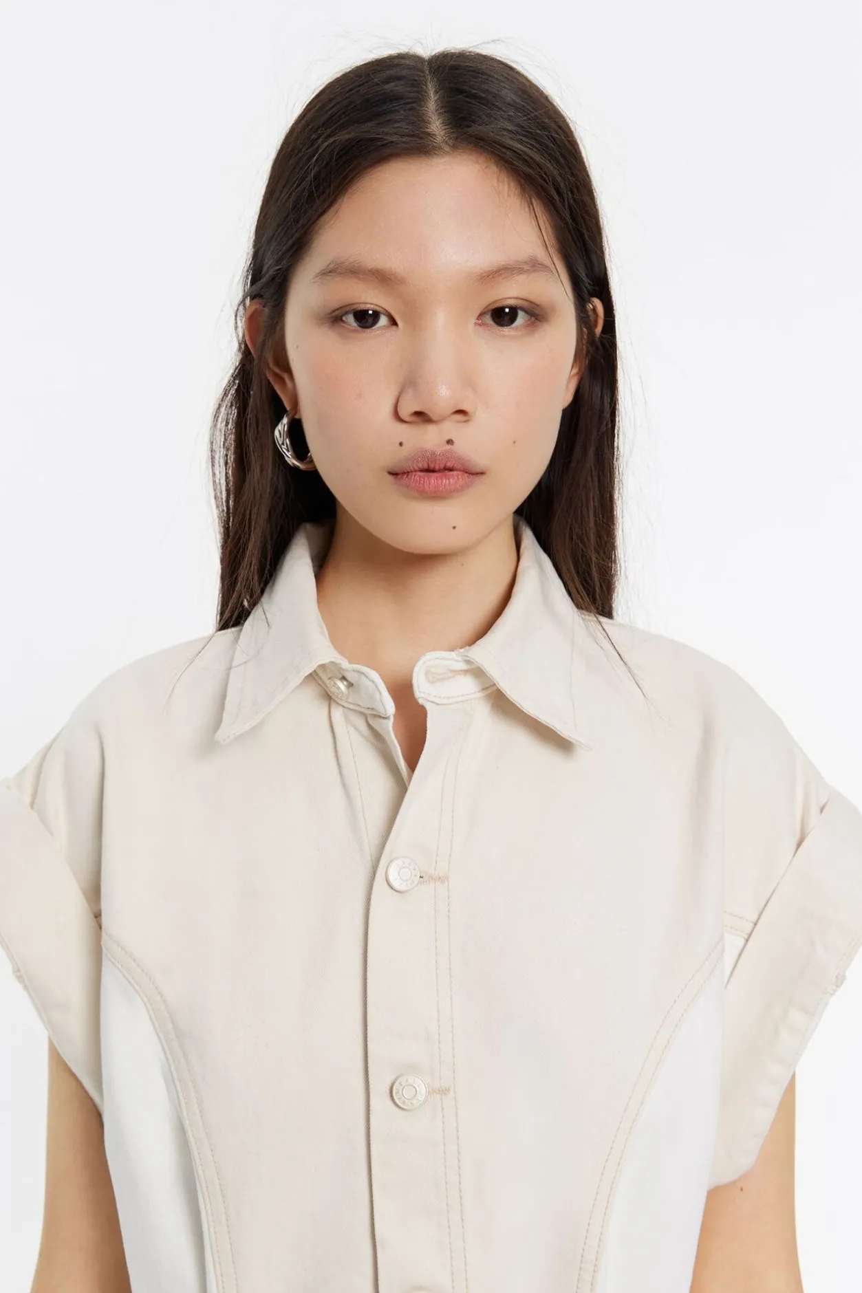 Sale BIMBA Y LOLA Mono Denim Cargo Bicolor