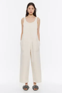 Hot BIMBA Y LOLA Mono Denim Largo Crudo