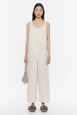 Hot BIMBA Y LOLA Mono Denim Largo Crudo