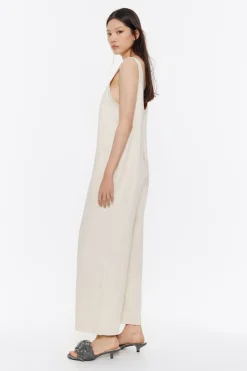 Best Sale BIMBA Y LOLA Mono Denim Largo Crudo