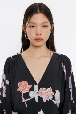 Flash Sale BIMBA Y LOLA Mono Fluido Birds Gris Oscuro