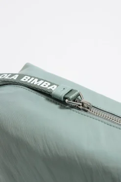 New BIMBA Y LOLA Neceser Grande Nylon Verde Agua