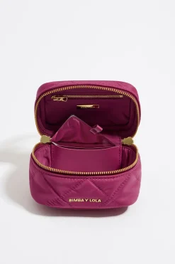 Hot BIMBA Y LOLA Neceser Maquillaje Pequeno Nylon Rosa Oscuro