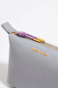 Best Sale BIMBA Y LOLA Neceser Trapecio Pequeno Nylon Lila Empolvado