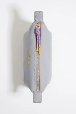 Best Sale BIMBA Y LOLA Neceser Trapecio Pequeno Nylon Lila Empolvado