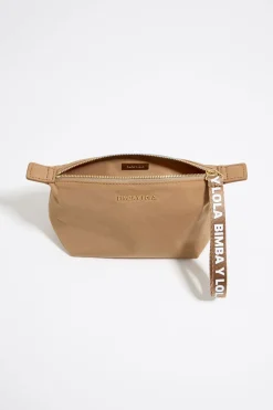 Fashion BIMBA Y LOLA Neceser Trapecio Pequeno Nylon Tostado