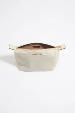 Fashion BIMBA Y LOLA Neceser Trapecio Pequeno Nylon Piedra