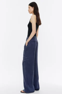 Store BIMBA Y LOLA Pantalon Carrot Azul Lavado