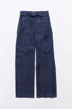 Store BIMBA Y LOLA Pantalon Carrot Azul Lavado