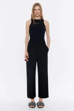 Store BIMBA Y LOLA Pantalon Carrot Pinzas Negro