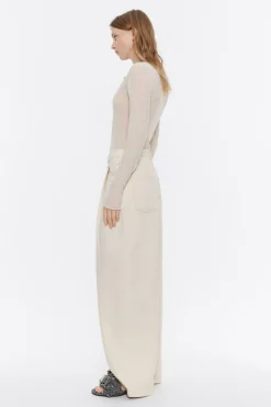 Hot BIMBA Y LOLA Pantalon Denim Pinzas Crudo